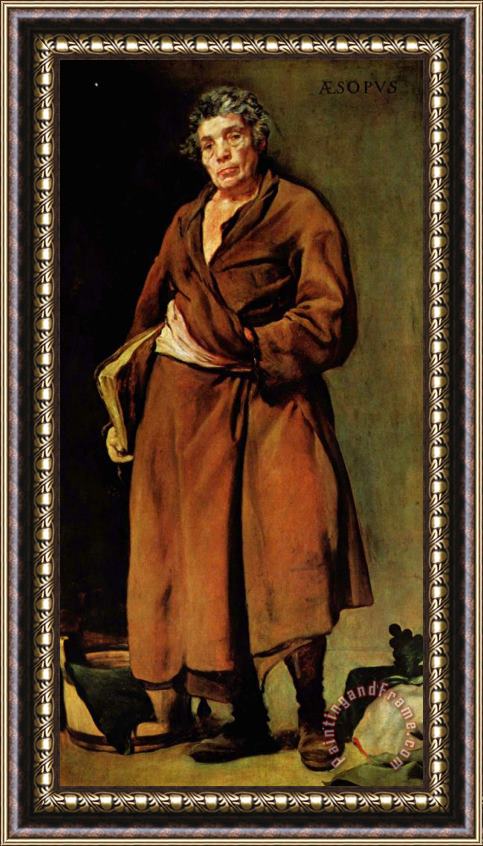 Diego Velazquez Aesop 1640 Framed Painting
