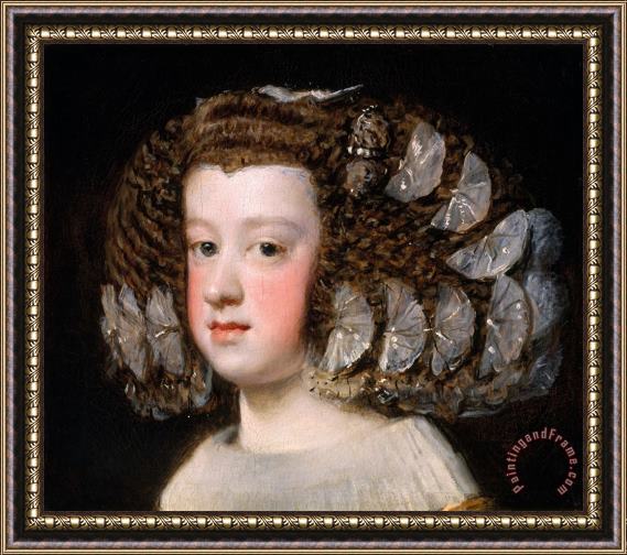 Diego Velazquez Maria Teresa, Infanta of Spain Framed Painting