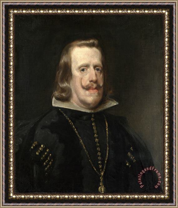 Diego Velazquez Portrait of Philip Iv of Spain 1656 Framed Print