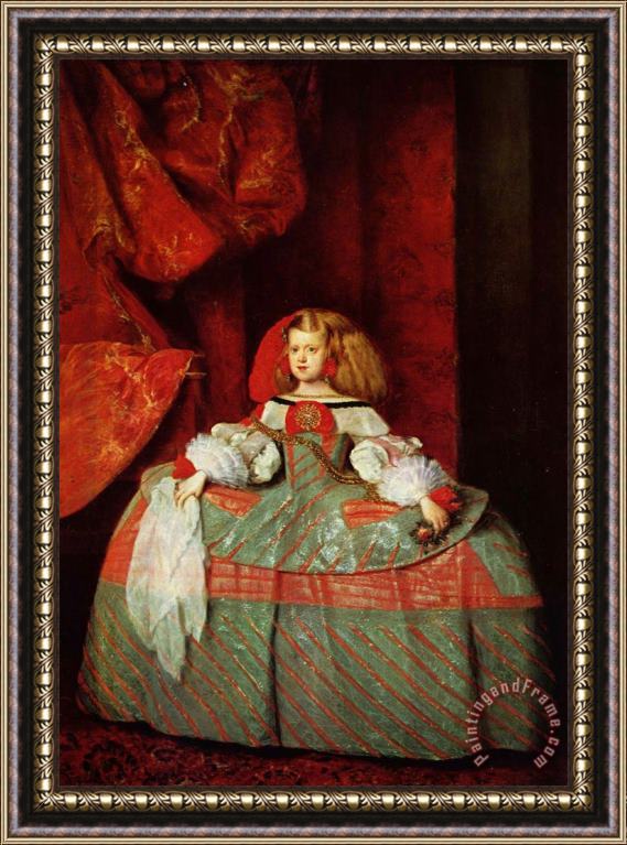 Diego Velazquez The Infanta Maria Marguerita in Pink 1659 Framed Print
