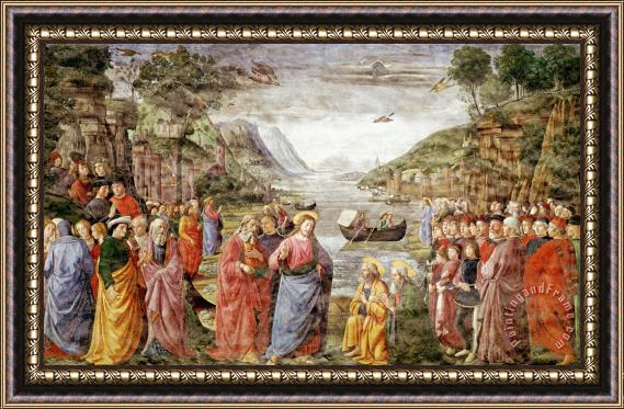 Domenico Ghirlandaio The Calling of Ss. Peter And Andrew Framed Painting