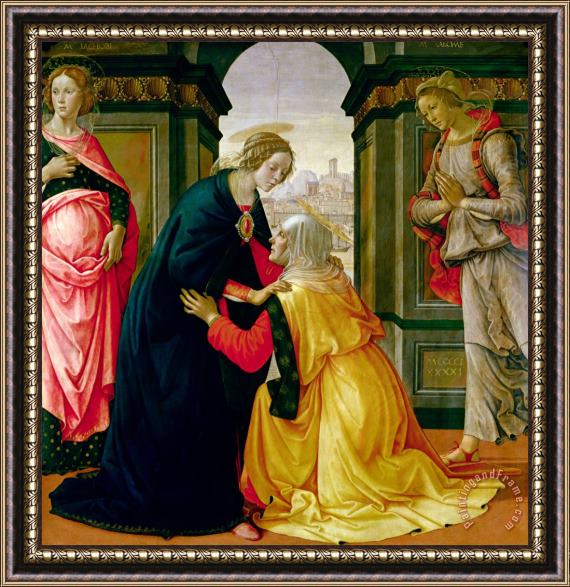 Domenico Ghirlandaio The Visitation Framed Painting