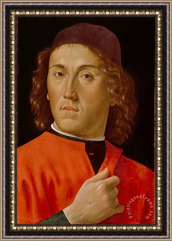 Domenico Ghirlandaio Young Man Framed Painting