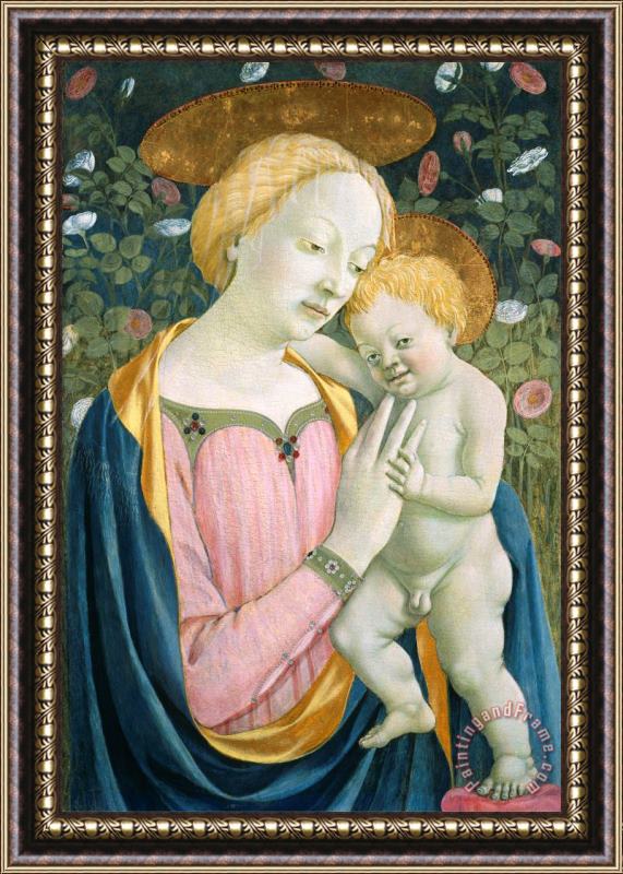Domenico Veneziano Madonna And Child Framed Painting