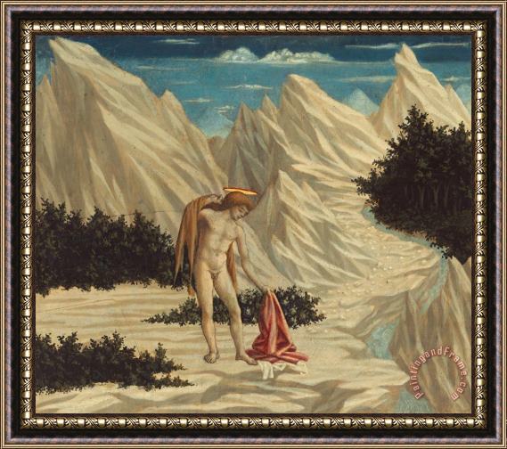 Domenico Veneziano St. John In The Desert Framed Painting