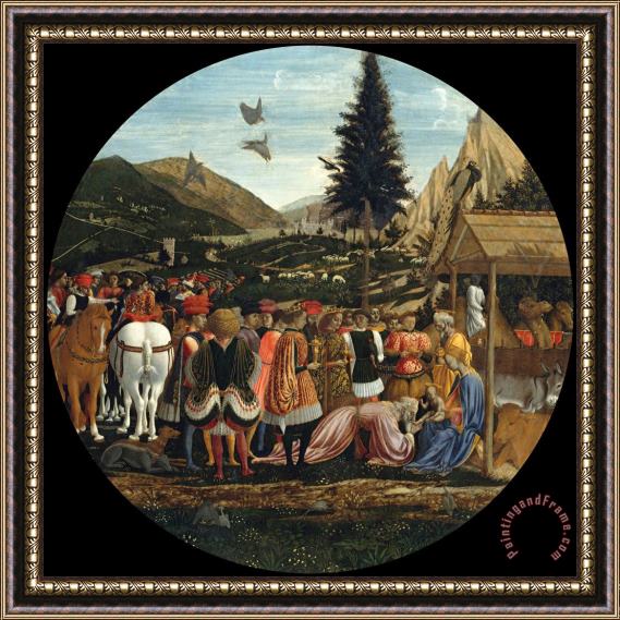 Domenico Veneziano The Adoration of The Magi Framed Painting