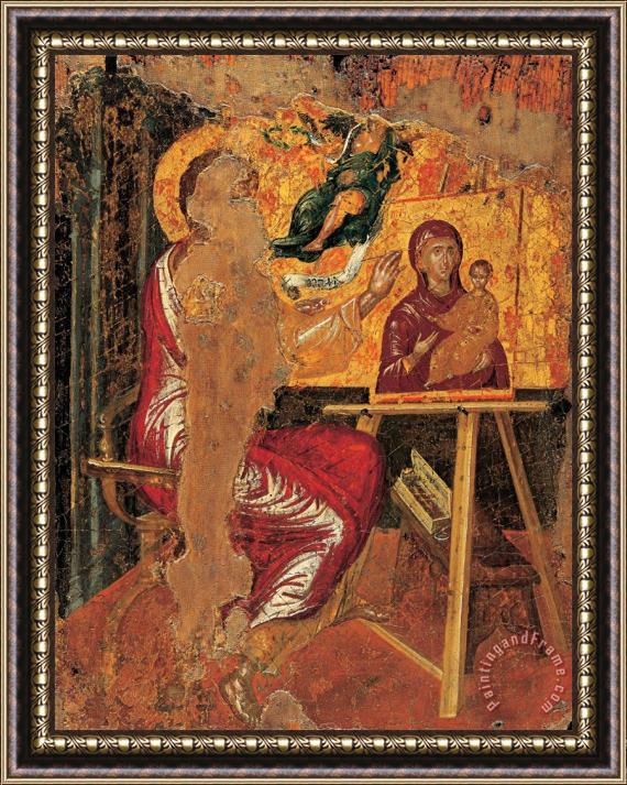 Domenikos Theotokopoulos, El Greco St Luke Painting The Virgin Framed Print