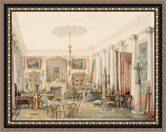 Dominique Hagen An Interior in Moscow Framed Print