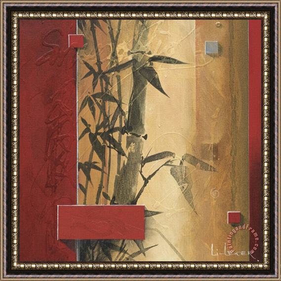 don li leger Bamboo Garden Framed Painting