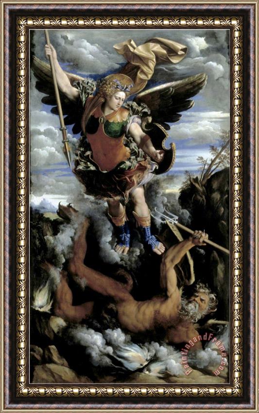 Dosso Dossi The Archangel Michael Framed Print
