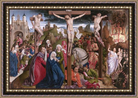 Dreux Bude Master The Crucifixion Dreux Bude Master Google Art Project.jpg Framed Painting