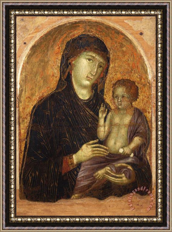Duccio Madonna with Child Framed Print