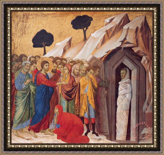 Duccio The Raising of Lazarus Framed Print