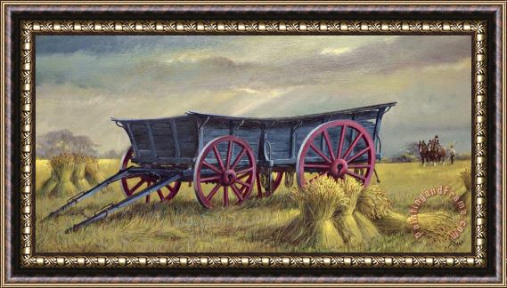 Dudley Pout The Blue Wagon Framed Print