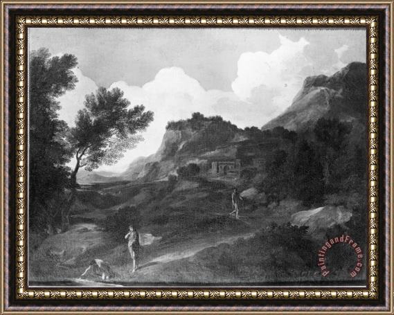 Dughet, Gaspard Mountainous Landscape Framed Print
