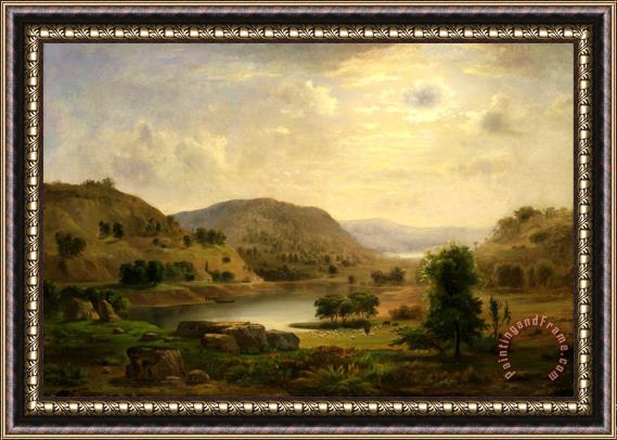 Duncanson, Robert Scott Valley Pasture Framed Painting