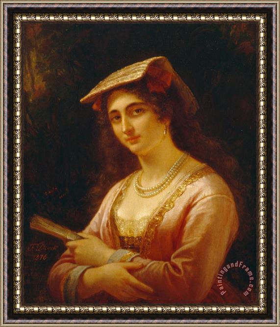 Durck, Friedrich A Neapolitan Woman Framed Print