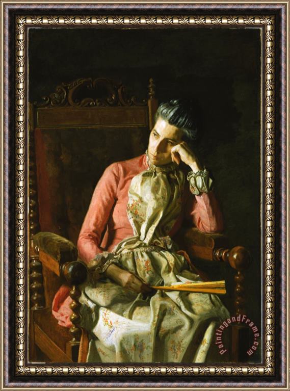 Eadweard J. Muybridge Miss Amelia Van Buren Framed Painting