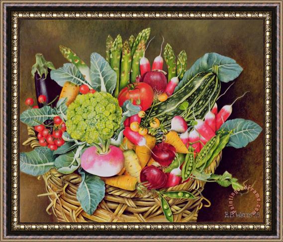 EB Watts Summer Vegetables Framed Painting