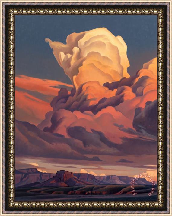 Ed Mell Glowing Thunderhead Framed Painting