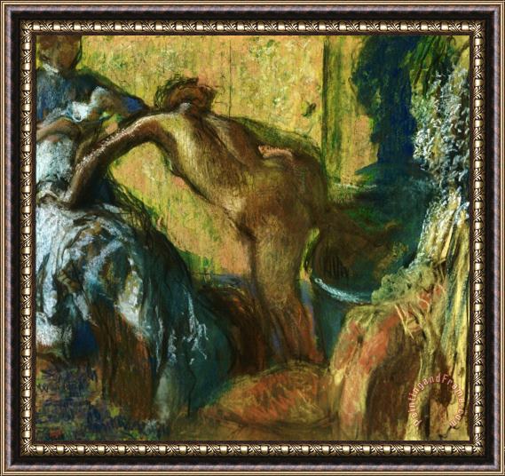 Edgar Degas After The Bath 2 Framed Print