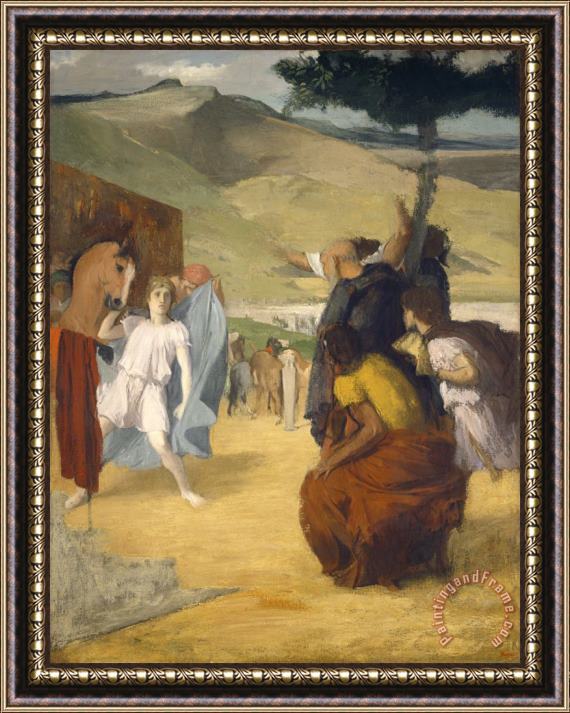 Edgar Degas Alexander And Bucephalus Framed Painting