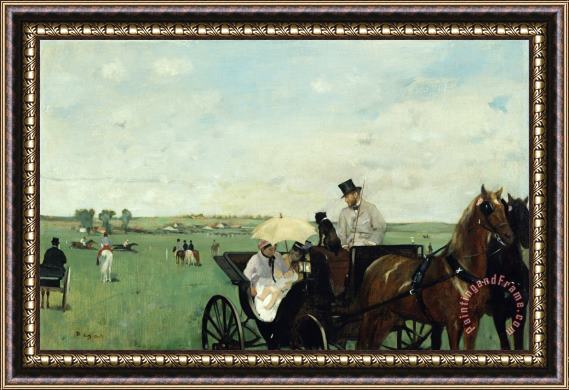 Edgar Degas At The Races in The Countryside Framed Print