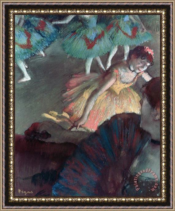 Edgar Degas Ballerina and Lady with a Fan Framed Painting