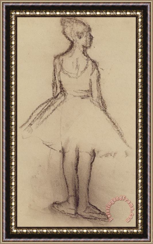 Edgar Degas Ballerina Viewed From The Back Framed Painting