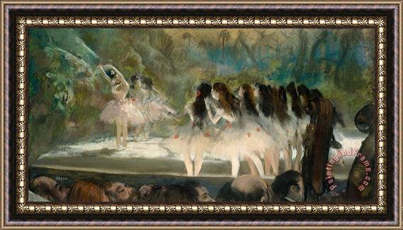 Edgar Degas Ballet at The Paris Opera 2 Framed Painting
