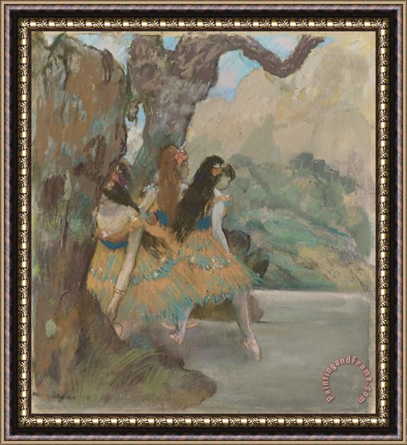 Edgar Degas Ballet Dancers Framed Painting