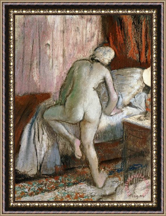 Edgar Degas Bedtime Framed Print