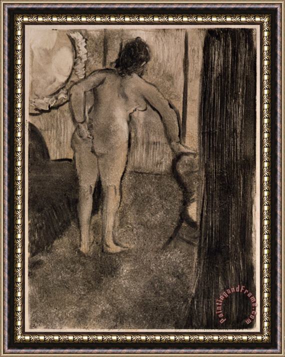 Edgar Degas Brothel Scene (dans Le Salon D'une Maison Close) Framed Painting