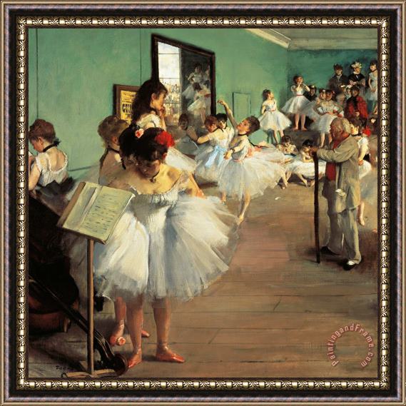 Edgar Degas Dance Examination Framed Print