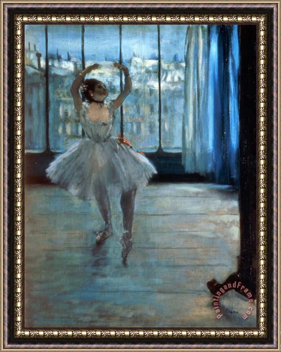 Edgar Degas Dancer in Front of a Window Framed Print