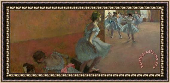 Edgar Degas Dancers Ascending a Staircase Framed Print
