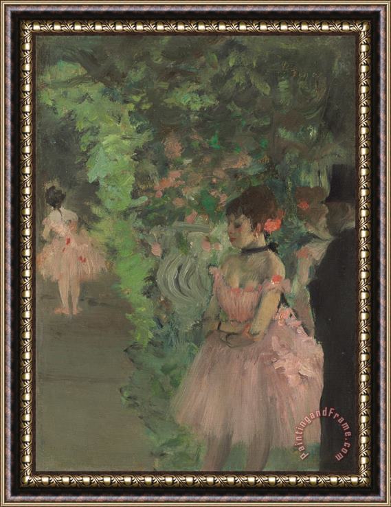 Edgar Degas Dancers Backstage Framed Print