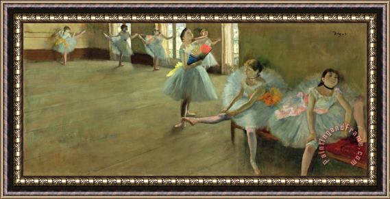 Edgar Degas Dancers in the Classroom Framed Print