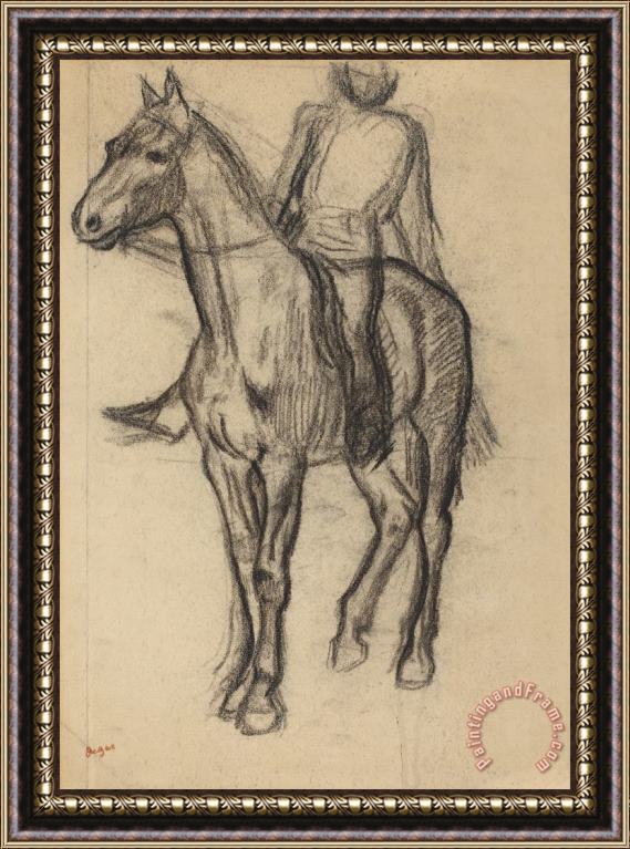 Edgar Degas Horse And Rider Framed Print