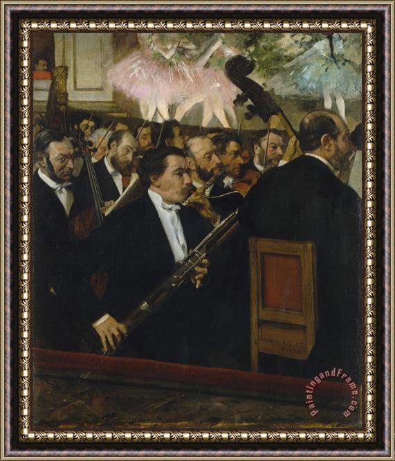 Edgar Degas L'orchestre De L'opera Desire Dihau (1833 1909), Basson Framed Painting