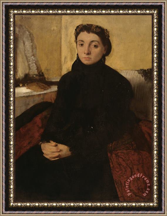 Edgar Degas Madame Gaujelin Framed Print