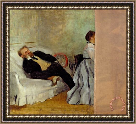 Edgar Degas Monsieur and Madame Edouard Manet Framed Painting