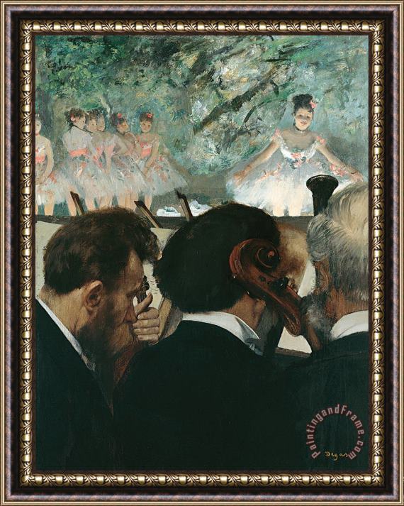 Edgar Degas Orchestra Musicians Framed Painting