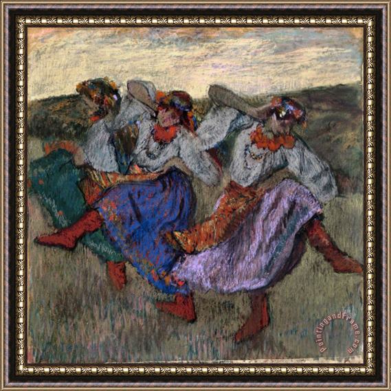 Edgar Degas Russian Dancers Framed Painting