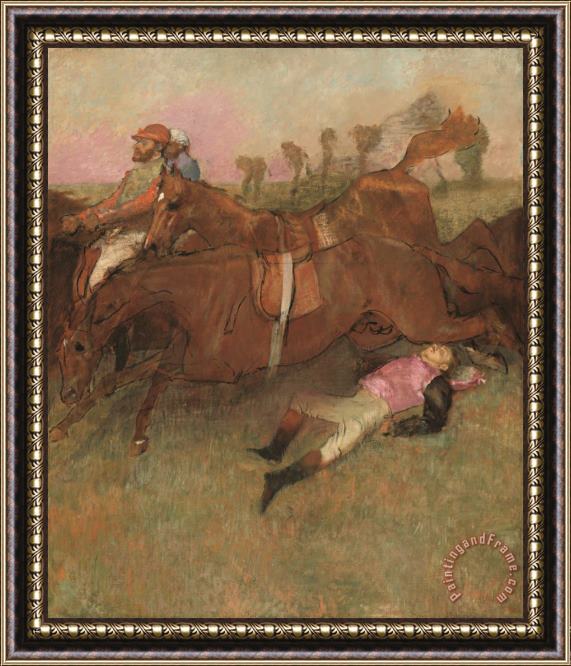 Edgar Degas Scene From The Steeplechase The Fallen Jockey Framed Painting