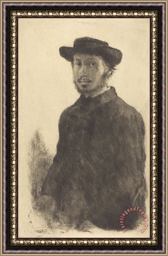 Edgar Degas Self Portrait (edgar Degas, Par Lui Meme) Framed Painting