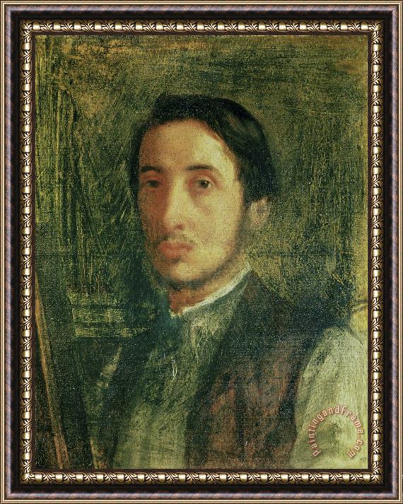 Edgar Degas Self Portrait As a Young Man Framed Painting