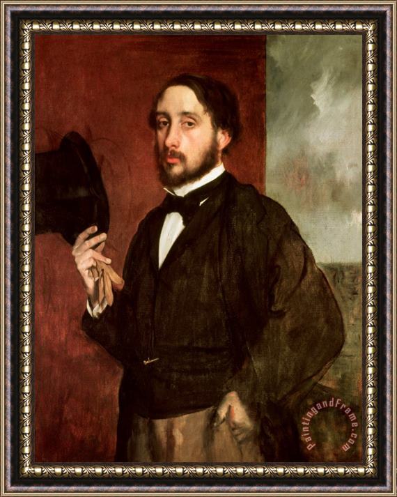 Edgar Degas Self portrait Framed Print