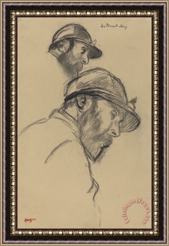 Edgar Degas Study of a Jockey (m. De Broutelles) Framed Print
