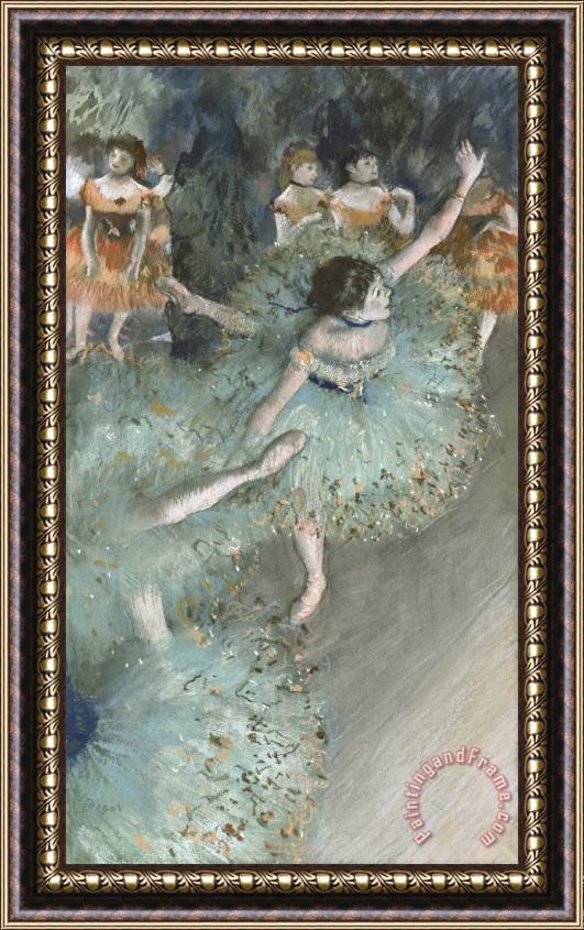 Edgar Degas Swaying Dancer (dancer in Green) Framed Print